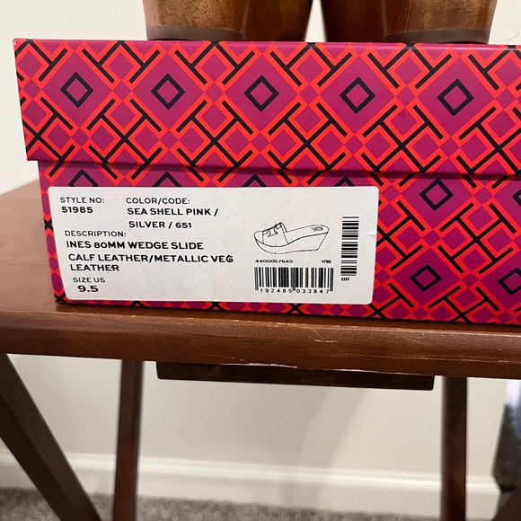 Tory Burch Wedge Sandals - Light Pink - Picture 4 of 6